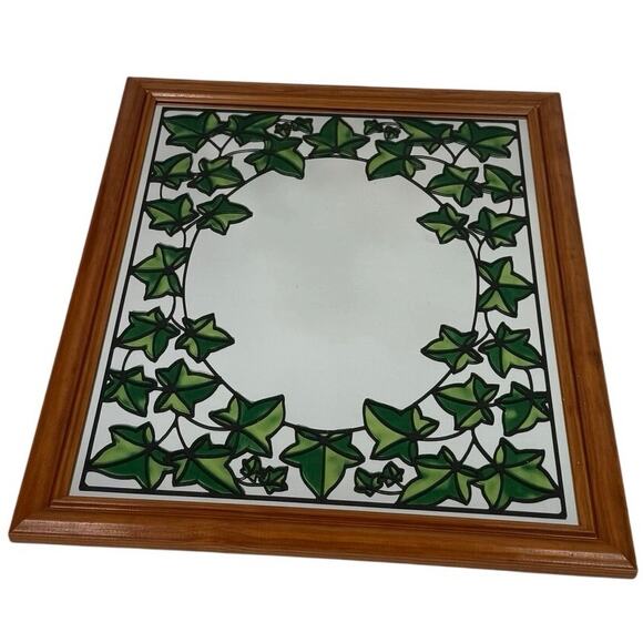 Vintage Magee Group Framed Mirror Ivy Leaf Design 18.5x22.5 USA Made - Picture 1 of 6